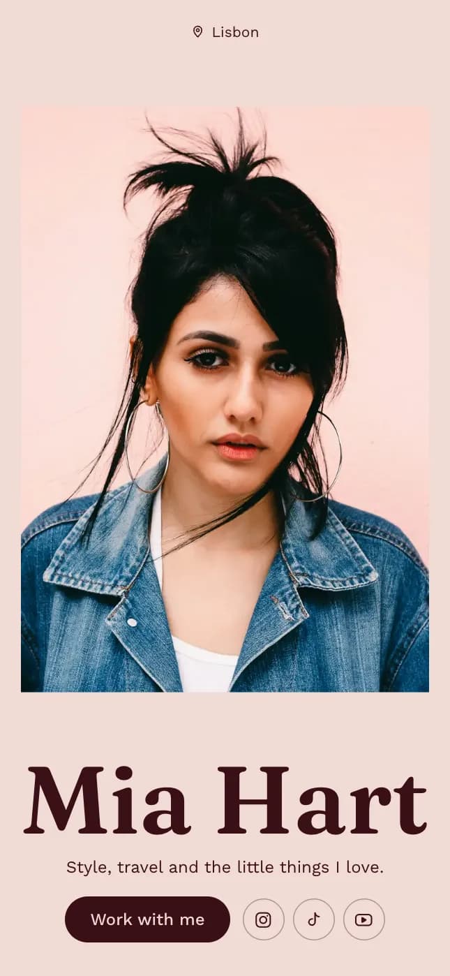 The Feature look, on a phone